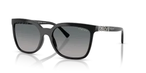 Vogue VO5633SB W44/8S แว่นกันแดดดำ เลนส์โพลาไรซ์ไล่ระดับเทาฟ้า สำหรับผู้หญิง