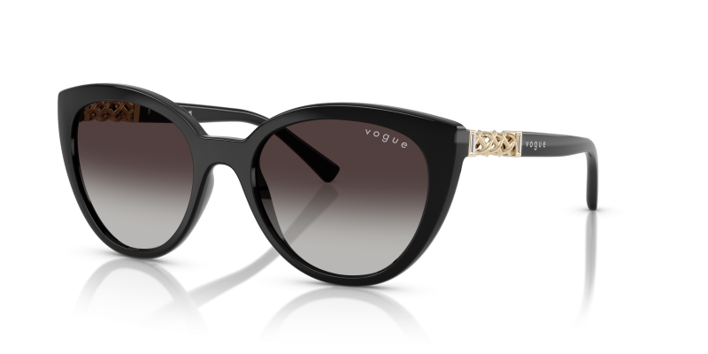 แว่นกันแดด Vogue VO5634SB W44/8G Black Grey Gradient Vogue VO5634SB W44/8G แว่นกันแดดดำ เลนส์ไล่ระดับดำเป็นเทา สำหรับผู้หญิง