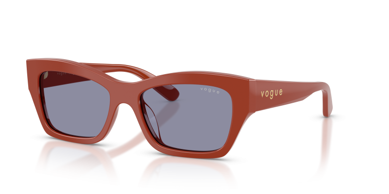Vogue VO5658SU 3244/1 แว่นกันแดดสีอิฐทรงผีเสื้อ สำหรับผู้หญิง
