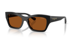 Vogue VO5658SU W44/73 แว่นกันแดดสีดำทรงผีเสื้อ สำหรับผู้หญิง