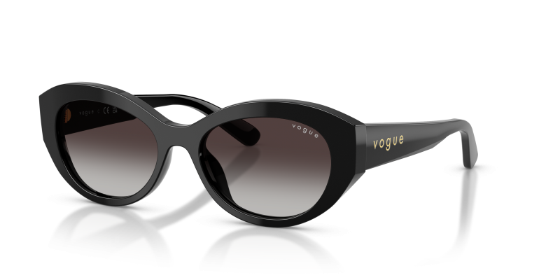 Vogue VO5659SU W44/8G แว่นกันแดดสีดำเลนส์ไล่ระดับเทา สำหรับผู้หญิง