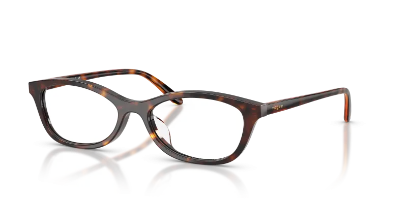 กรอบแว่นสายตา Vogue VO5668F-W656 Dark Havana Vogue VO5668F W656 แว่นสายตาทรงตาแมวลายฮาวานาเข้ม สำหรับผู้หญิง