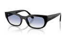 แว่นกันแดด Vogue VO5669S W44/19 Black Clear Gradient Blue Vogue VO5669S W44/19 แว่นกันแดดดำ เลนส์ฟ้าใสไล่ระดับ สำหรับผู้หญิง