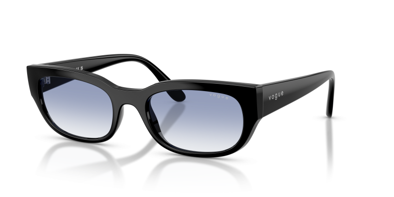 Vogue VO5669S W44/19 แว่นกันแดดดำ เลนส์ฟ้าใสไล่ระดับ สำหรับผู้หญิง