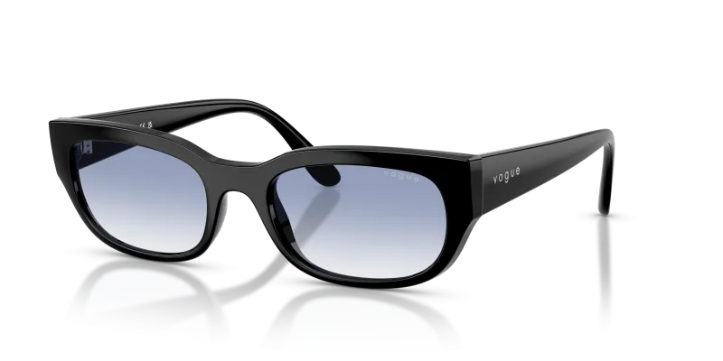แว่นกันแดด Vogue VO5669S W44/19 Black Clear Gradient Blue Vogue VO5669S W44/19 แว่นกันแดดดำ เลนส์ฟ้าใสไล่ระดับ สำหรับผู้หญิง
