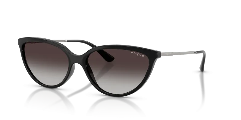 Vogue VO5672S W44/8G แว่นกันแดดสีดำทรงตาแมว สำหรับผู้หญิง