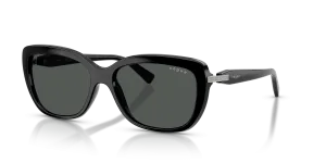 Vogue VO5678SB W44/87 แว่นกันแดดทรงผีเสื้อประดับสตราสเลนส์เทาเข้ม สำหรับผู้หญิง