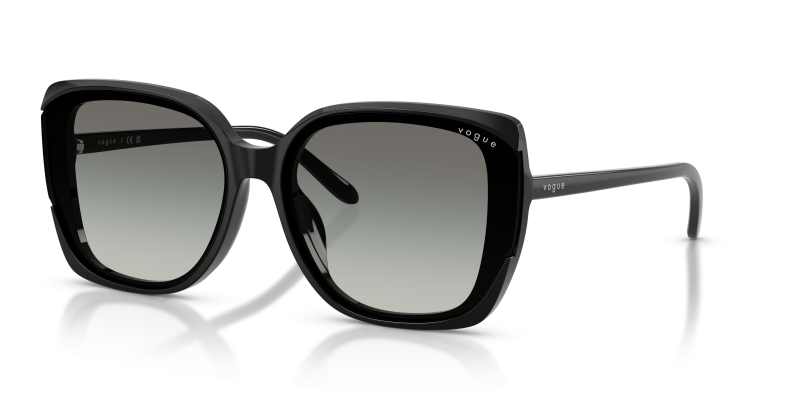Vogue VO5684SD W44/11 แว่นกันแดดดำ เลนส์เทาเข้มไล่ระดับ สำหรับผู้หญิง