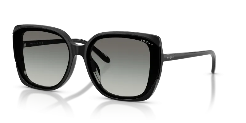 แว่นกันแดด Vogue VO5684SD W44/11 Black Gradient Dark Grey Vogue VO5684SD W44/11 แว่นกันแดดดำ เลนส์เทาเข้มไล่ระดับ สำหรับผู้หญิง