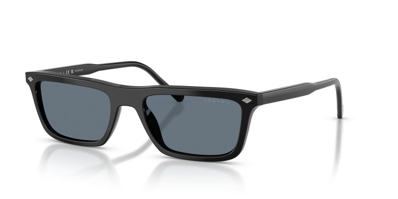 แว่นกันแดด Vogue VO5687S W44/4Y Black Silver Blue Mirror Vogue VO5687S W44/4Y แว่นกันแดดเลนส์โพลาไรซ์มิเรอร์เงิน-น้ำเงิน สำหรับผู้ชาย