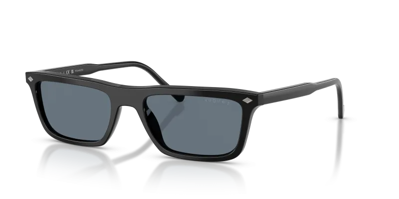แว่นกันแดด Vogue VO5687S W44/4Y Black Silver Blue Mirror Vogue VO5687S W44/4Y แว่นกันแดดเลนส์โพลาไรซ์มิเรอร์เงิน-น้ำเงิน สำหรับผู้ชาย