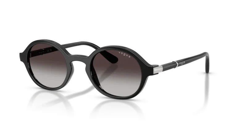 Vogue VO5692S W44/8G แว่นกันแดดสีดำทรงกลม สำหรับผู้หญิง