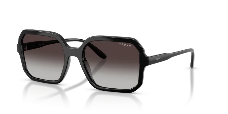 แว่นกันแดด Vogue VO5696SF W44/8G Black Grey Gradient Vogue VO5696SF W44/8G แว่นกันแดดทรงสี่เหลี่ยมจัตุรัสสีดำ สำหรับผู้หญิง