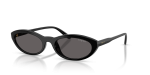 Vogue VO5697SU W44/87 แว่นกันแดดทรงวงรีเลนส์สโมคดำ สำหรับผู้หญิง