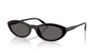 แว่นกันแดด Vogue VO5697SU W44/87 Black Black Smoke Vogue VO5697SU W44/87 แว่นกันแดดทรงวงรีเลนส์สโมคดำ สำหรับผู้หญิง