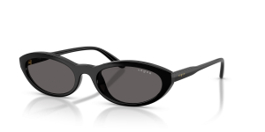 Vogue VO5697SU W44/87 แว่นกันแดดทรงวงรีเลนส์สโมคดำ สำหรับผู้หญิง