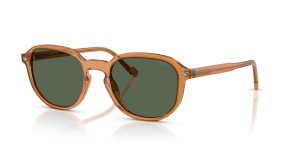 Vogue VO5707S 333471 แว่นกันแดดสีน้ำผึ้งโปร่งใสเลนส์เขียวเข้ม ผู้ชาย