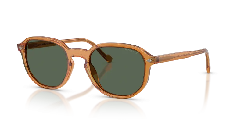 Vogue VO5707S 333471 แว่นกันแดดสีน้ำผึ้งโปร่งใสเลนส์เขียวเข้ม ผู้ชาย
