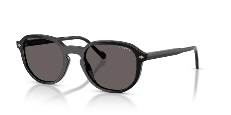 Vogue VO5707S W44/87 แว่นกันแดดสีดำทรงเรขาคณิต สำหรับผู้ชาย
