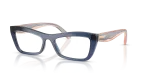 กรอบแว่นสายตา Vogue VO5710-3302 Transparent Blue Vogue VO5710-3302 แว่นสายตาสีน้ำเงินโปร่งใส สำหรับผู้หญิง