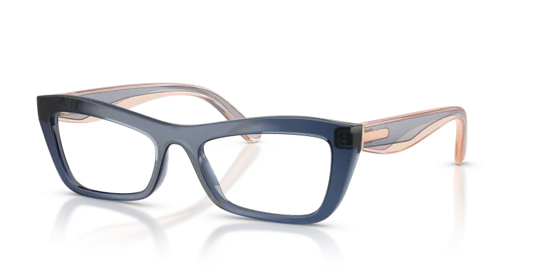 กรอบแว่นสายตา Vogue VO5710-3302 Transparent Blue Vogue VO5710-3302 แว่นสายตาสีน้ำเงินโปร่งใส สำหรับผู้หญิง