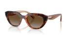 แว่นกันแดด Vogue VO5711S-W656T5 Dark Havana Gradient Brown Polarized Vogue VO5711S-W656T5 แว่นกันแดดโพลาไรซ์สีฮาวานาเข้ม สำหรับผู้หญิง