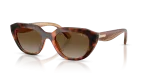 แว่นกันแดด Vogue VO5711S-W656T5 Dark Havana Gradient Brown Polarized Vogue VO5711S-W656T5 แว่นกันแดดโพลาไรซ์สีฮาวานาเข้ม สำหรับผู้หญิง