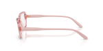 กรอบแว่นสายตา Vogue VO5724U-2748 Transparent Pink แว่นสายตา Vogue VO5724U-2748 มุมข้าง ขาแว่นสีชมพูเต็ม