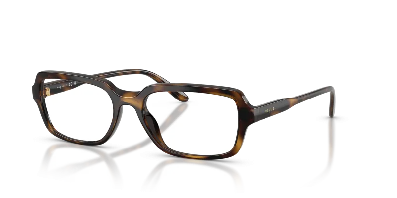 กรอบแว่นสายตา Vogue VO5724U-W656 Dark Havana แว่นสายตา Vogue VO5724U-W656 มุมเฉียง สีฮาวานาเข้ม สำหรับผู้หญิง