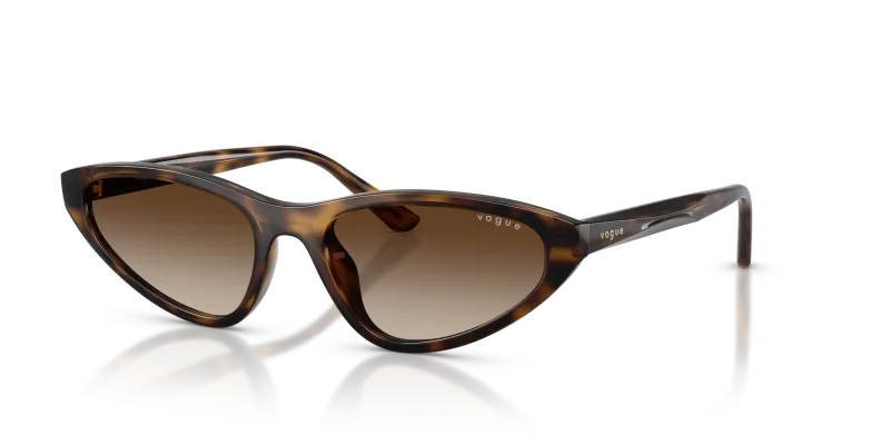 แว่นกันแดด Vogue VO5726SU-W65613 มุมเฉียง สีฮาวานาเข้ม สำหรับผู้หญิง