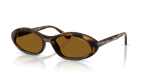แว่นกันแดด Vogue VO5727SU-W65683 Dark Havana Dark Brown Polarized แว่นกันแดด Vogue VO5727SU-W65683 มุมเฉียง สีฮาวานาเข้ม สำหรับผู้หญิง