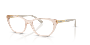 แว่นสายตา Vogue VO5742B-2990 มุมเฉียง สีคาราเมลโปร่งใส สำหรับผู้หญิง