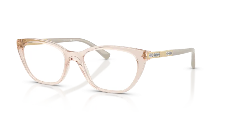 กรอบแว่นสายตา Vogue VO5742B-2990 Transparent Caramel แว่นสายตา Vogue VO5742B-2990 มุมเฉียง สีคาราเมลโปร่งใส สำหรับผู้หญิง