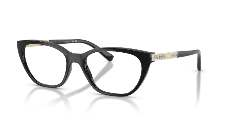 แว่นสายตา Vogue VO5742B-W44 มุมเฉียง สีดำ สำหรับผู้หญิง