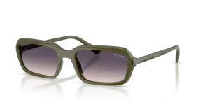 แว่นกันแดด Vogue VO5744S-318536 มุมเฉียง สีเขียวลายพรางเต็ม สำหรับผู้หญิง