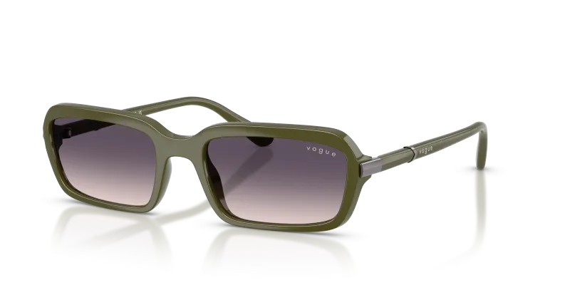 แว่นกันแดด Vogue VO5744S-318536 มุมเฉียง สีเขียวลายพรางเต็ม สำหรับผู้หญิง