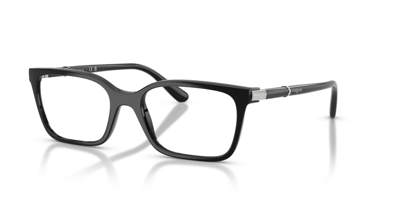 กรอบแว่นสายตา Vogue VO5745-W44 Black แว่นสายตา Vogue VO5745-W44 มุมเฉียง สีดำ สำหรับผู้หญิง