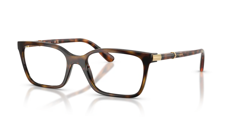 กรอบแว่นสายตา Vogue VO5745-W656 Dark Havana แว่นสายตา Vogue VO5745-W656 มุมเฉียง สีฮาวานาเข้ม สำหรับผู้หญิง