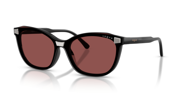 Vogue VO5746S-20711W แว่นกันแดดทรงผีเสื้อสีดำเลนส์ใส สำหรับผู้หญิง