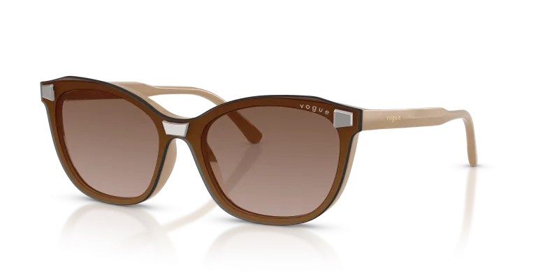 แว่นกันแดด Vogue VO5746S-33261W Full Taupe Clear Vogue VO5746S-33261W แว่นกันแดดทรงผีเสื้อโทนสี Full Taupe เลนส์ใส สำหรับผู้หญิง