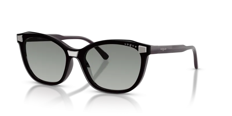 Vogue VO5746S-33321W แว่นกันแดดทรงผีเสื้อสีม่วงเข้มเลนส์ใส สำหรับผู้หญิง