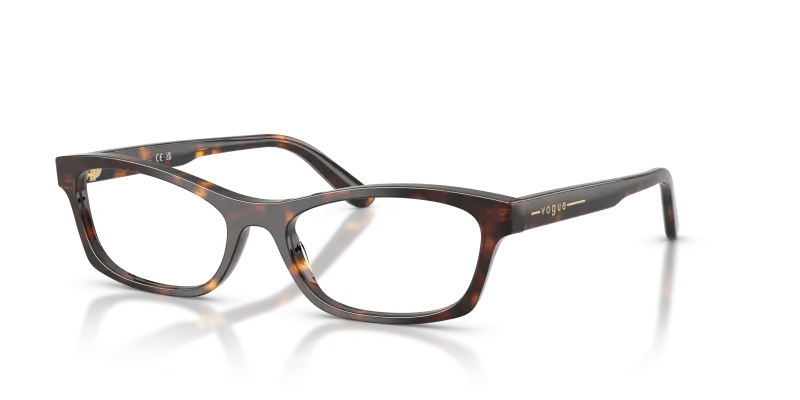แว่นสายตา Vogue VO5747F-W656 มุมเฉียง สีฮาวานาเข้ม สำหรับผู้หญิง