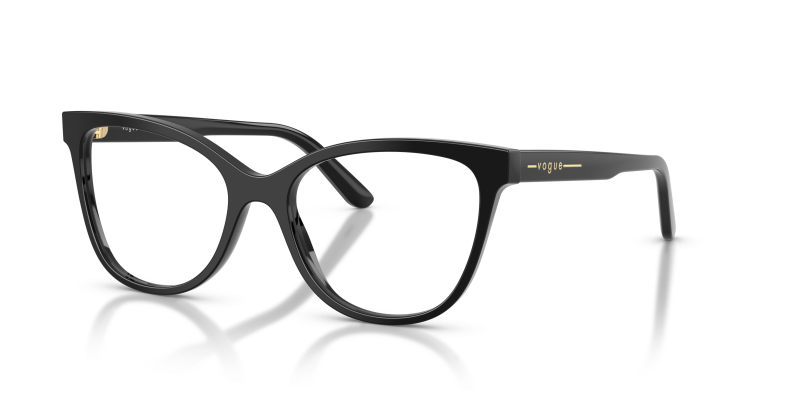 กรอบแว่นสายตา Vogue VO5748-W44 Black แว่นสายตา Vogue VO5748-W44 มุมเฉียง สีดำ สำหรับผู้หญิง