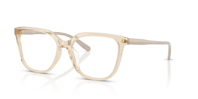 แว่นสายตา Vogue VO5750F-2990 มุมเฉียง สีคาราเมลโปร่งใส สำหรับผู้หญิง