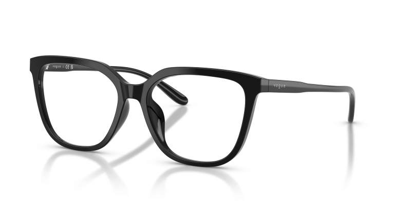 กรอบแว่นสายตา Vogue VO5750F-W44 Black แว่นสายตา Vogue VO5750F-W44 มุมเฉียง สีดำ สำหรับผู้หญิง