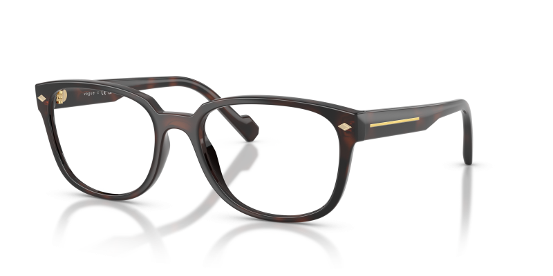 กรอบแว่นสายตา Vogue VO5755-2386 Brown Havana แว่นสายตา Vogue VO5755-2386 มุมเฉียง สีฮาวานาน้ำตาล สำหรับผู้ชาย