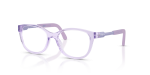 กรอบแว่นสายตา Vogue VY2049-3333 Transparent Lilac แว่นสายตา Vogue VY2049-3333 มุมเฉียง สีไลแลคโปร่งใส สำหรับเด็กผู้หญิง