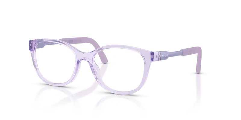 แว่นสายตา Vogue VY2049-3333 มุมเฉียง สีไลแลคโปร่งใส สำหรับเด็กผู้หญิง