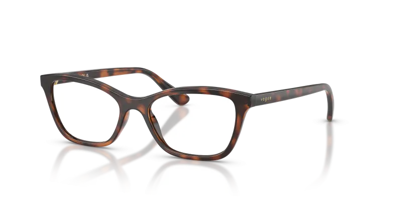 กรอบแว่นสายตา Vogue VY2051-2718 Total Dark Havana แว่นสายตา Vogue VY2051-2718 มุมเฉียง สีฮาวานาเข้มเต็มกรอบ สำหรับเด็กผู้หญิง