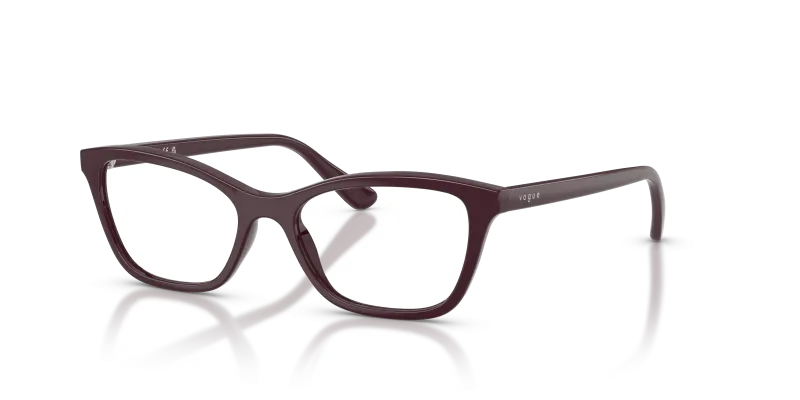 กรอบแว่นสายตา Vogue VY2051-3320 Full Wine แว่นสายตา Vogue VY2051-3320 มุมเฉียง สีไวน์เต็มกรอบ สำหรับเด็กผู้หญิง